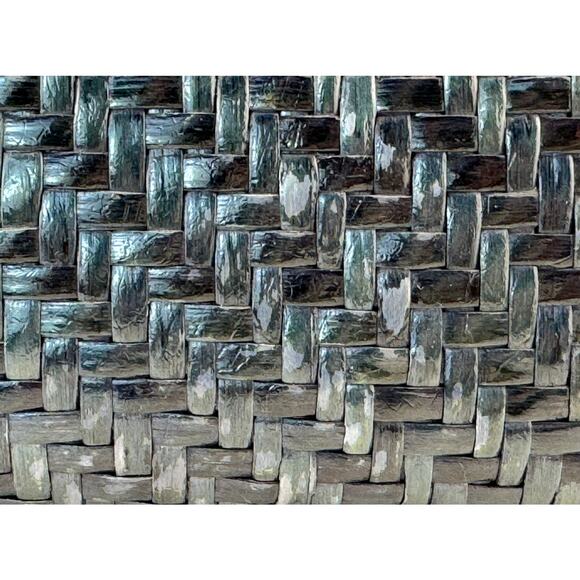 Rare RODO Vintage Green Black Wicker Weave Gold Purse Italy Made Art Deco 1960s - Picture 12 of 12